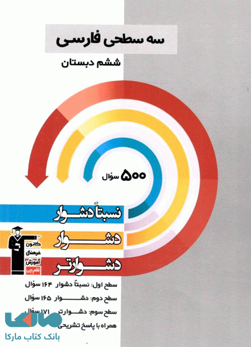 فارسی ششم ابتدایی سه سطحی نشر قلم چی